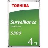 Toshiba S300 Surveillance merevlemez-meghajtó 4 TB 5400 RPM 128 MB 3.5" Serial ATA III