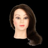 TOTO Hair Company BIANCA szemléltetőfej 100% emberi haj 55cm barna szín 800036