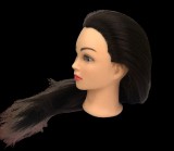 TOTO Hair Company SOFIA szemléltetőfej 100% emberi haj 55cm barna szín 800050