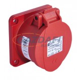 TP Electric 3005-322-1675 5X16A - Beépíthető dugalj (rugós - gyors bekötésű) IP44 75x75 egyenes