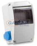 TP Electric 3318-002-0000 Ipari doboz szerelt 130x220 2x(2P+F) IP44 oldal lapon, előlap üres