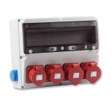 TP-Electric Ipari csatlakozó doboz 360×300MM 18MODUL(5×16A-IP44)×2+(5×32A-IP44)×2+(1×16A)×2