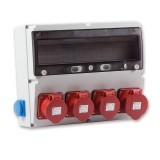 TP-Electric Ipari csatlakozó doboz 360×300MM 18MODUL(5×16A-IP44)×3+(5×32A-IP44)×1+(1×16A)×2