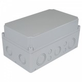 TP Electric KÖTŐDOBOZ 180X300X150 IP67 PERFORÁLT OLDALFAL, TELI TETŐ, 10DB KIKÖNNYÍTÉS