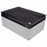 TP Electric KÖTŐDOBOZ 250X360X150 ABS+PC ÁTLÁTSZÓ TETŐ IP67