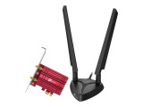 TP-Link Archer TXE75E 2.4/6GHz, 574/2402Mbps, Bluetooth 5.2, Fekete-Piros hálózati kártya