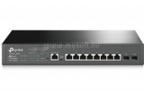 TP-LINK JetStream 8 portos gigabites L2 vezérelhető PoE+ Switch 2 SFP bemenettel (T2500G-10MPS)