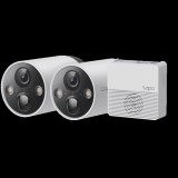 TP-Link Tapo C420S2 okos vezeték nélküli kétkamerás fehér bizonsági kamerarendszer -R