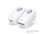 TP-LINK TL-PA8033P KIT AV1300 Gigabites, 3 portos, vezeték nélküli áramköri jeltovábbító készlet - fehér