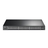 TP-Link TL-SG3452XP, JetStream, 52-Port Gigabit, + 4-Port, 10GE, SFP+, L2+, 48-Port PoE+, Menedzselhető switch