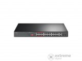 TP-LINK TL-SL1226P 24x100Mbps (24xPOE+) + 2x1000Mbps + 2xGigabit kombó SFP switch