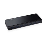 TP LINK TP-Link USB 3.0 HUB (7 portos, aktív, fekete)