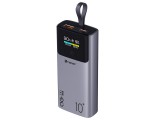 Tracer Comet, 10000 mAh, 22.5W QC, 20W PD, USB-C, USB-A, Fekete-Acél, Powerbank