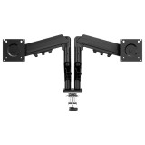 Tracer Double ArmFlex 13"-32" VESA (75x75, 100x100) Max 9 Kg fekete monitor tartó konzol (TRAUCH47660)