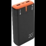 Tracer EnerGen Powerbank 2x USB-A + USB-C 20000mAh 20W - Fekete/Narancs (MB_TRABAT47516)
