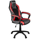 Tracer GC33, GameZone, Max. 120 kg, 109-119 cm, Eco bőr + szövet, Fekete-Piros, Gaming szék