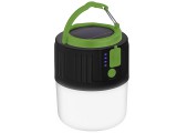 Tracer Power, 600 lm, IPX4, 2400 mAh, 5 világítási mód, Fekete-Zöld, Napelemes kempinglámpa külső akkumulátor funkcióval