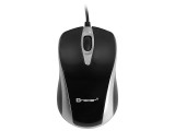 Tracer Sonya Duo, USB, 800 DPI, 3 gomb, Fekete-Ezüst, Egér