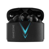 Tracer T6 Pro, GameZone, TWS, Bluetooth, USB-C, Fekete-Ezüst, Vezeték nélküli, Mikrofonos fülhallgató