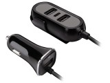 Tracer TRAADA46351 Multicharge, USB-C, PD 18 W, 3 x USB 2.0, Fekete, Autós Töltő