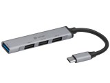 Tracer TRAPOD46999 H40, 4 portos, USB 2.0, USB 3.0, USB Type C Ezüst-Fekete USB Hub