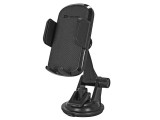 Tracer U07, 55-98 mm szélesség, 110 mm karhossz, 360 fokos elforgatás, Fekete, Autós Mobiltelefon Tartó