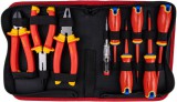 TRACON CSET9 1000 V-ra szigetelt szerszám készlet 1000V, 9pcs