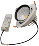 TRACON DLCOBA35W Beépíthető álmennyezeti LED lámpatest, forgatható 230 V, 50 Hz, 35 W, 3500 lm, 4000 K, EEI=F