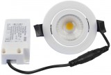 TRACON DLCOBD13W Kör alakú LED mélysugárzó, forgatható 230 V, 50Hz, 13W, 4000K, 1210lm, 60°, IP65, EEI=F