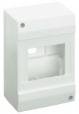 TRACON EDFK-4/1AN Falon kívüli elosztódoboz, ajtó nélkül 1×4 modul, IP40, (H×W×D=130×82×62mm)