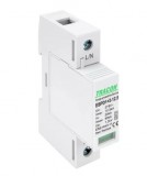 TRACON ESPD1+2-12.5-1P T1+T2 AC típusú túlfeszültséglevezető, cserélhető betéttel Uc:275V; Iimp:12,5kA; In:20kA; Imax:50kA; Up:1,3kV; 1P