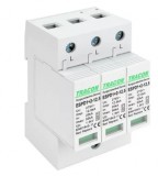 TRACON ESPD1+2-12.5-3P T1+T2 AC típusú túlfeszültséglevezető, cserélhető betéttel Uc:275V; Iimp:12,5kA; In:20kA; Imax:50kA; Up:1,3kV; 3P