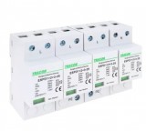 TRACON ESPD1+2+3-25-4P T1+T2+T3 AC típusú túlfeszültség levezető, egybeépített Uc:275V; Iimp:25kA; In:25kA; Uoc:20kV; Up:1,3kV; 4P