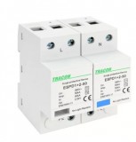TRACON ESPD1+2-50-2P T1+T2 AC típusú túlfeszültséglevezető, egybeépített Uc:385V; Iimp:50kA; In:50kA; Imax:160kA; Up:2,5kV; 2P