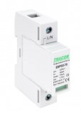 TRACON ESPD2-70-1P T2 AC típusú túlfeszültség levezető, cserélhető betéttel Uc:275V; In:40kA; Imax:70kA; Up:1,7kV; 1P
