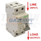 TRACON EVOK2C4003 Kombinált védőkapcsoló, 2P, 2modul, C karakterisztika 40A, 30 mA, 4,5kA, AC