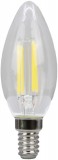 TRACON FILC354NW COG LED gyertya fényforrás, átlátszó 230 VAC, E14, 4W, 470 lm, C35, 4000K, EEI=E
