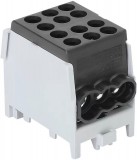 TRACON FLECU-25-16-3F Főáramköri leágazó kapocs, sínre szerelhető, fekete 2.5-25mm2, max. 1000VAC/DC, max.101A