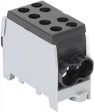 TRACON FLECU-35-25-2F Főáramköri leágazó kapocs, sínre szerelhető, fekete 6-35mm2, max. 1000VAC/DC, max.125A