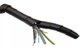 TRACON KSPI-4F Vezetékösszefogó szalagspirál, fekete dmin-dmax=4-20mm, PE