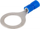 TRACON KSZ8 Szigetelt szemes saru, ónozott elektrolitréz, kék 2,5mm2, M8, (d1=2,3mm, d2=8,4mm),PVC