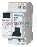 TRACON KVK-20/03 Kombinált védőkapcsoló, 2P, 2 modul, C karakterisztika 20A, 30mA, 3kA, AC, E3