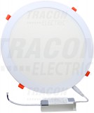 TRACON LED-DL-21NW Beépíthető LED mélysugárzó, kerek, fehér 230 VAC 50Hz; 21 W; 2155 lm; D=300 mm, 4000 K; IP40, EEI=F