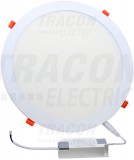 TRACON LED-DL-21WW Beépíthető LED mélysugárzó, kerek, fehér 230 VAC 50Hz, 21 W, 2155 lm, D=300 mm, 2700 K, IP40, EEI=F
