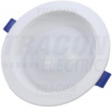 TRACON LED-DLGS-12NW Kompakt beépíthető LED mélysugárzó 230 VAC; 12W; 960lm; D=180 mm, 4000 K; IP44, EEI=G