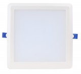TRACON LED-DLNS-18NW Kompakt beépíthető LED mélysugárzó SAMSUNG chippel 230 VAC, 18W, 1440lm, D=225×225 mm, 4000 K, IP20, EEI=G