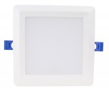 TRACON LED-DLNS-9NW Kompakt beépíthető LED mélysugárzó SAMSUNG chippel 230 VAC, 9W, 720lm, D=150×150 mm, 4000 K, IP20, EEI=G