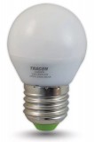TRACON LG454W Gömb búrájú LED fényforrás 230 VAC, 4 W, 2700 K, E27, 320 lm, 200°, G45, EEI=G