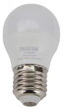 TRACON LGS455NW Gömb burájú LED fényforrás SAMSUNG chippel 230V,50Hz,5W,4000K,E27,450lm,180°,G45,SAMSUNG chip, EEI=F