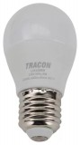 TRACON LGS458NW Gömb burájú LED fényforrás SAMSUNG chippel 230V,50Hz,8W,4000K,E27,720 lm,180°,G45,SAMSUNG chip, EEI=F